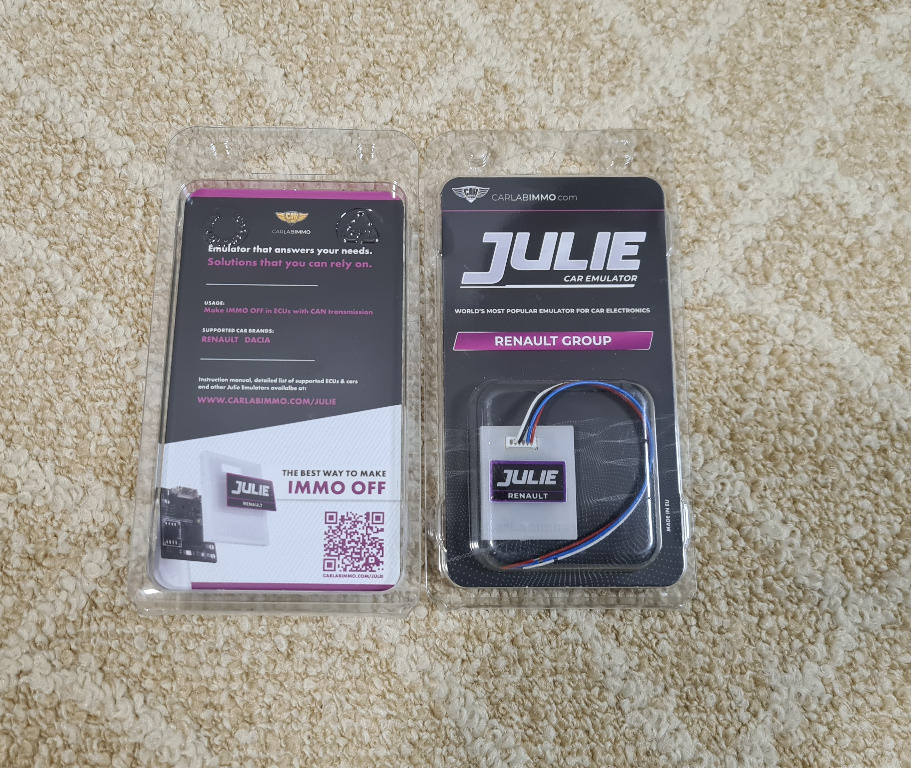 Emulator Julie RENAULT GROUP | IMMO OFF & ESL Emulator