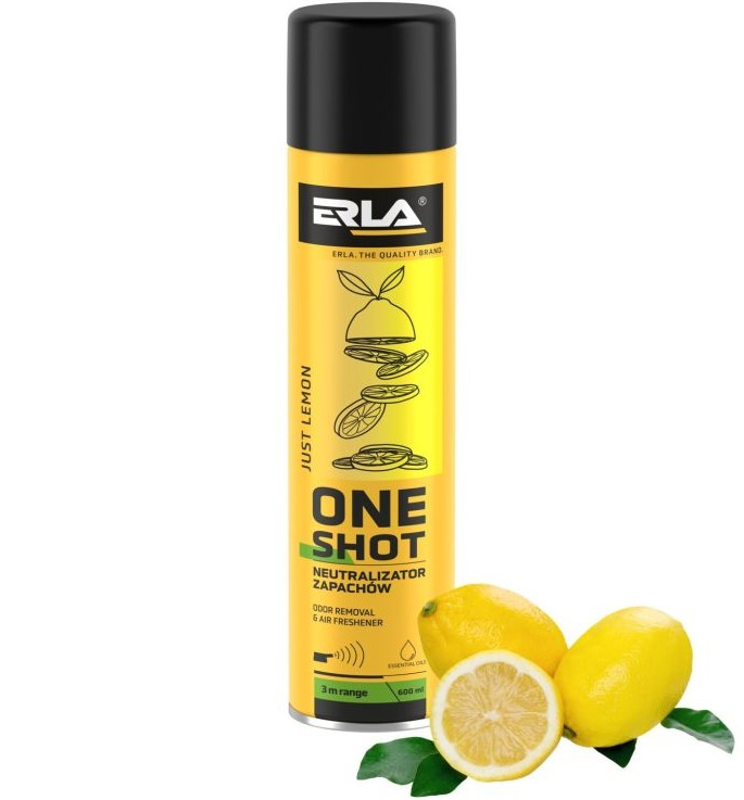 Erla One Shot Spray Indepartat Mirosuri Just Lemon 600ML R424