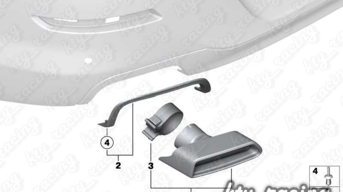 ESAPAMENT ORNAMENT TOBA TIPS EVACUARE BMW F10 F11 F12 F13 550 650