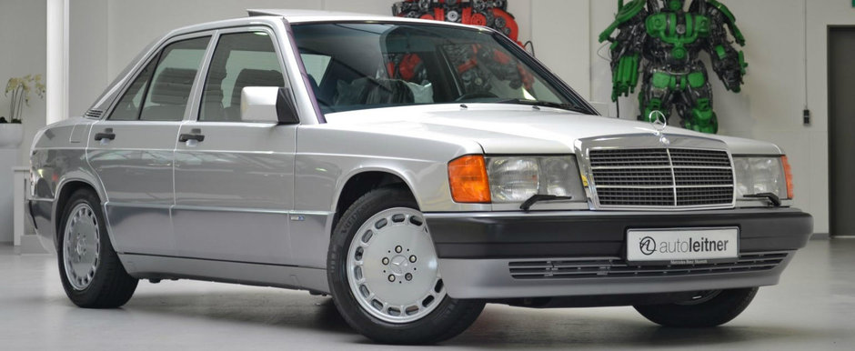 Este aproape nou, cu 66.000 de kilometri in bord. Cat costa acest superb Mercedes 190E cu motor de 2.6 litri