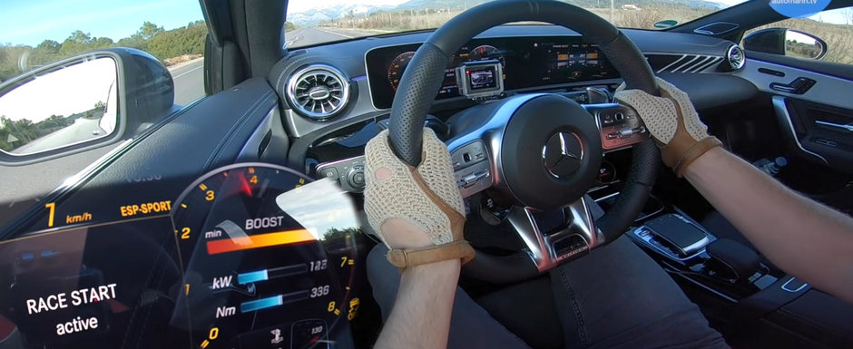 Este cel mai nou membru al familiei AMG si se bate cu Golf R. TEST DE ACCELERATIE cu A35 AMG Este cel mai nou membru al familiei AMG si se bate cu Golf R. TEST DE ACCELERATIE cu A35 AMG
