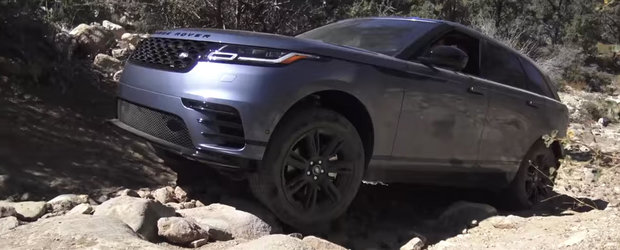 Este un off-roader prin excelenta. VIDEO cu noul Range Rover Velar pe teren accidentat