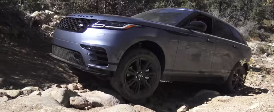 Este un off-roader prin excelenta. VIDEO cu noul Range Rover Velar pe teren accidentat