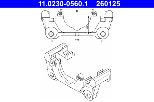 Etrier Frana Ate Seat 11.0230-0560.1