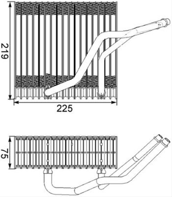 Evaporator Ac/ Mahle Behr Audi AE 38 000S