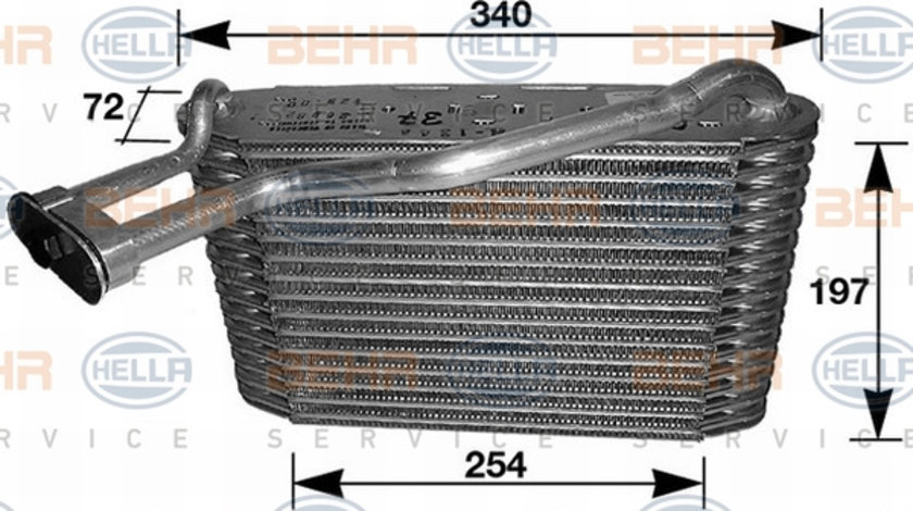 Evaporator,aer conditionat (8FV351210201 HELLA) AUDI