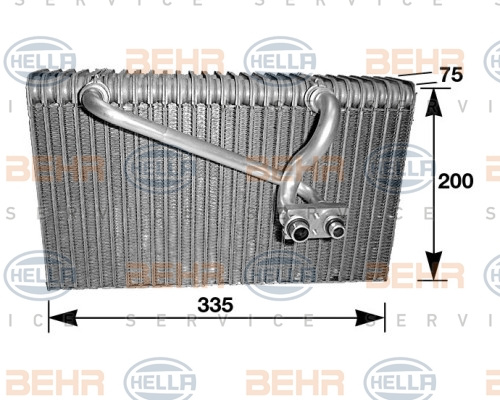 Evaporator,aer conditionat (8FV351210681 HELLA) OPEL,VAUXHALL