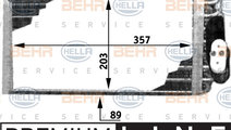 Evaporator,aer conditionat (8FV351210711 HELLA) ME...