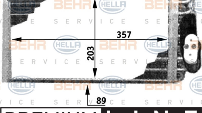 Evaporator,aer conditionat (8FV351210711 HELLA) MERCEDES-BENZ