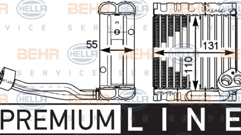 Evaporator,aer conditionat (8FV351331281 HELLA) MERCEDES-BENZ