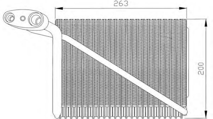 Evaporator,aer conditionat AUDI A4 (8D2, B5) (1994 - 2001) NRF 36077 piesa NOUA