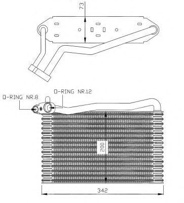 Evaporator,aer conditionat AUDI A4 (8D2, B5) (1994 - 2001) NRF 36037 piesa NOUA
