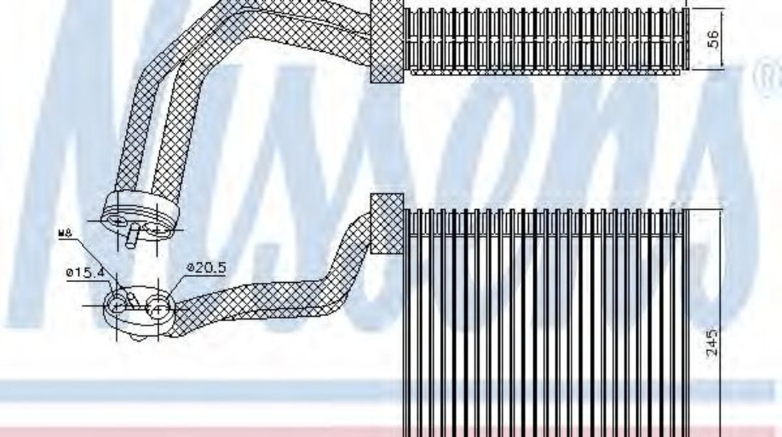 Evaporator,aer conditionat AUDI A4 (8E2, B6) (2000 - 2004) NISSENS 92293 piesa NOUA