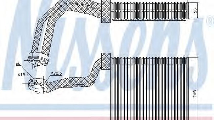 Evaporator,aer conditionat AUDI A4 (8EC, B7) (2004 - 2008) NISSENS 92293 piesa NOUA