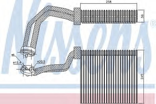 Evaporator,aer conditionat AUDI A4 Avant (8E5, B6) (2001 - 2004) NISSENS 92293 piesa NOUA