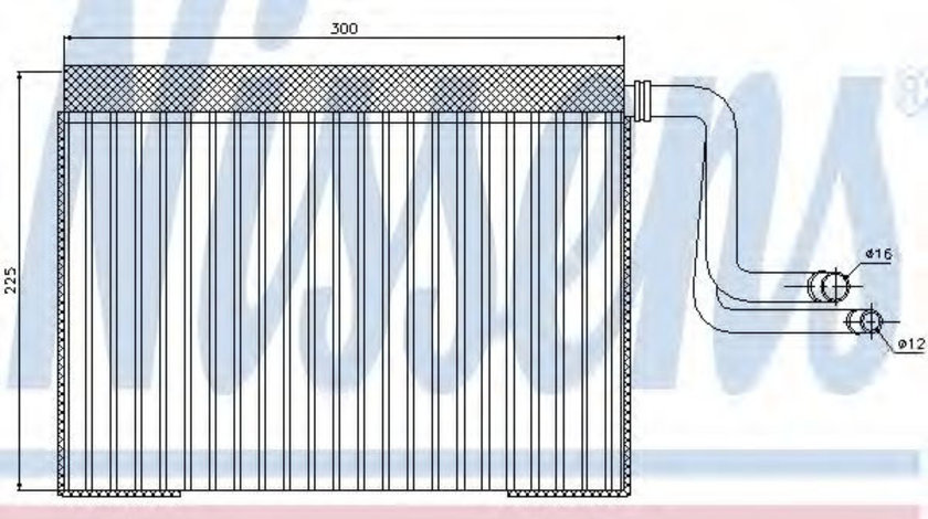 Evaporator,aer conditionat BMW Seria 1 Cabriolet (E88) (2008 - 2013) NISSENS 92268 piesa NOUA