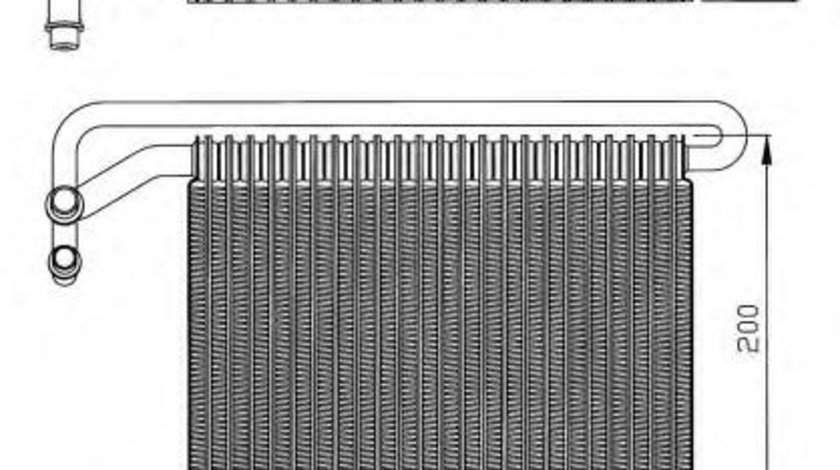 Evaporator,aer conditionat BMW Seria 3 Cabriolet (E46) (2000 - 2007) NRF 36096 piesa NOUA