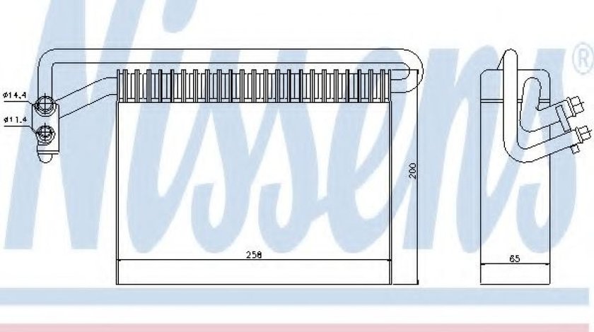 Evaporator,aer conditionat BMW Seria 3 Cabriolet (E46) (2000 - 2007) NISSENS 92177 piesa NOUA