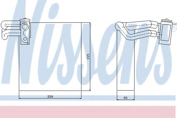 Evaporator,aer conditionat DACIA SANDERO (2008 - 2016) NISSENS 92188 piesa NOUA