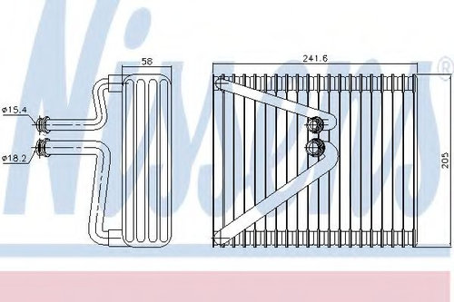 Evaporator,aer conditionat FIAT DOBLO Cargo (223) (2000 - 2016) NISSENS 92206 piesa NOUA