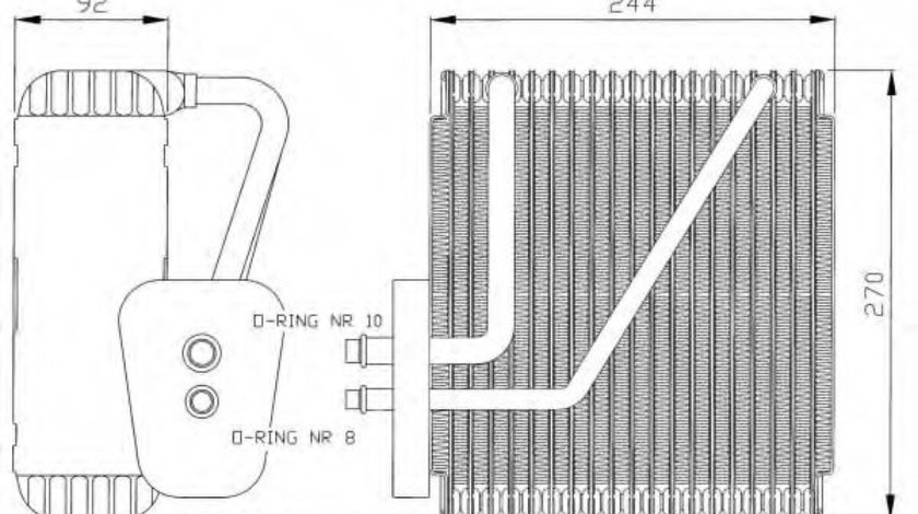 Evaporator,aer conditionat FORD GALAXY (WGR) (1995 - 2006) NRF 36045 piesa NOUA