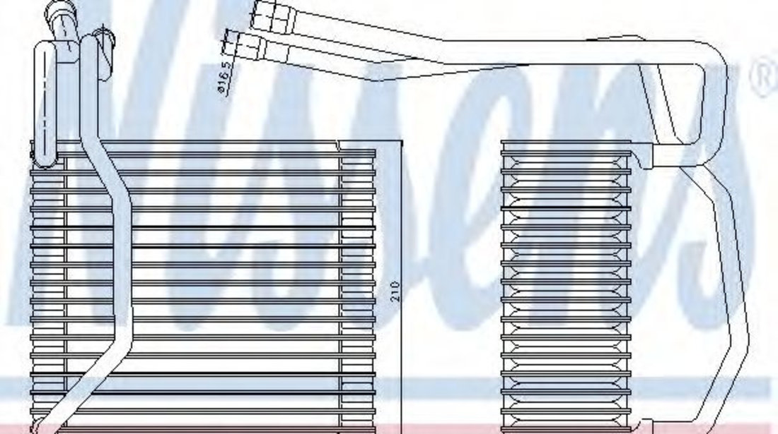 Evaporator,aer conditionat FORD TRANSIT bus (FD, FB, FS, FZ, FC) (2000 - 2006) NISSENS 92194 piesa NOUA