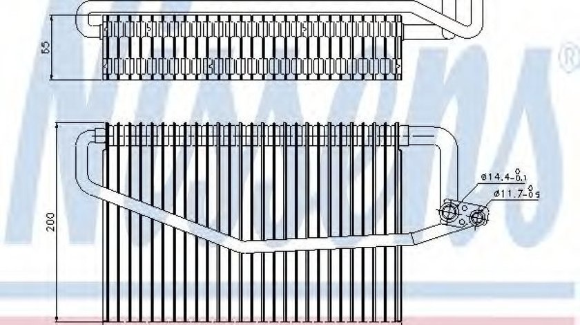 Evaporator,aer conditionat MERCEDES C-CLASS T-Model (S203) (2001 - 2007) NISSENS 92173 piesa NOUA