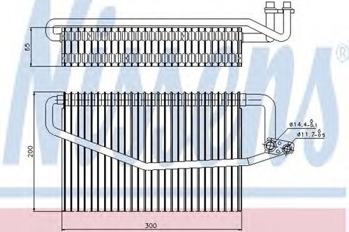 Evaporator,aer conditionat MERCEDES C-CLASS (W203) (2000 - 2007) NISSENS 92173 piesa NOUA