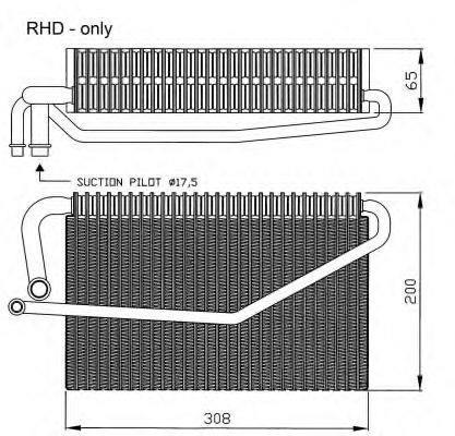 Evaporator,aer conditionat MERCEDES CLK (C209) (2002 - 2009) NRF 36118 piesa NOUA