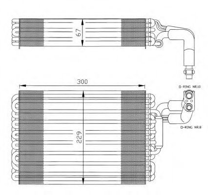 Evaporator,aer conditionat MERCEDES E-CLASS Combi (S124) (1993 - 1996) NRF 36030 piesa NOUA