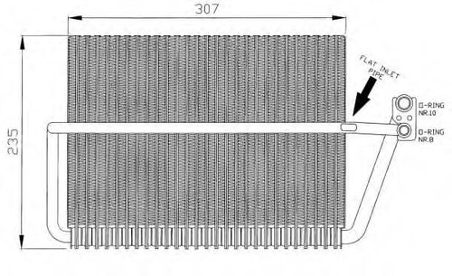 Evaporator,aer conditionat MERCEDES E-CLASS Combi (S210) (1996 - 2003) NRF 36070 piesa NOUA