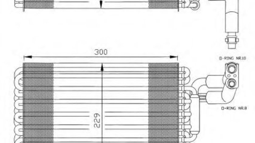 Evaporator,aer conditionat MERCEDES E-CLASS (W124) (1993 - 1995) NRF 36030 piesa NOUA