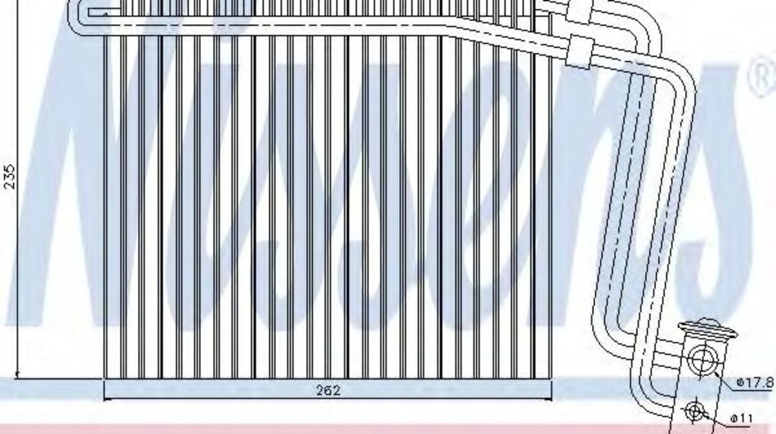 Evaporator,aer conditionat MERCEDES VITO / MIXTO caroserie (W639) (2003 - 2016) NISSENS 92248 piesa NOUA