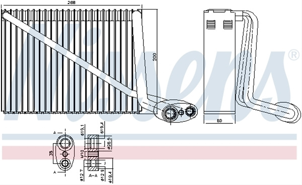 Evaporator,aer Conditionat Nissens Jeep 92272