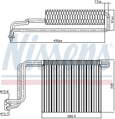 Evaporator,aer Conditionat Nissens Mercedes-Benz 92248