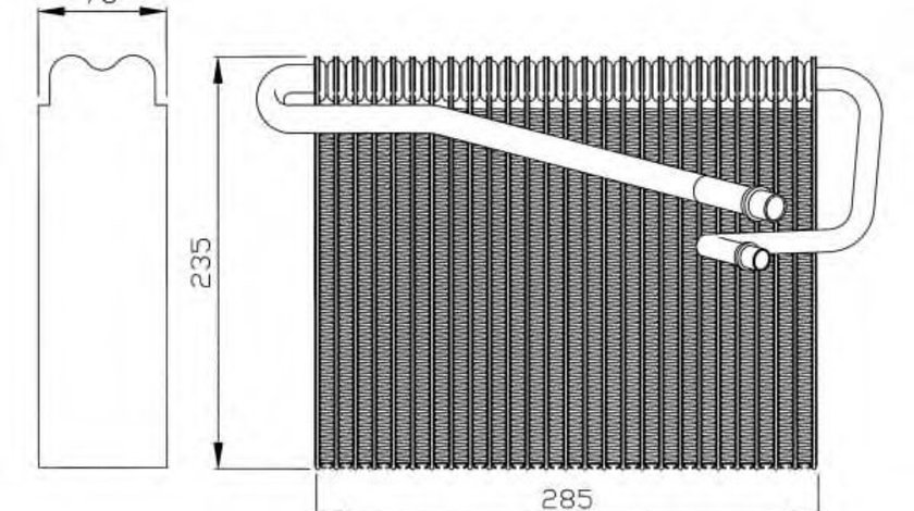 Evaporator,aer conditionat OPEL ASTRA G Cupe (F07) (2000 - 2005) NRF 36081 piesa NOUA