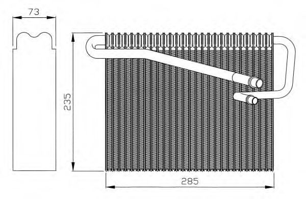 Evaporator,aer conditionat OPEL ASTRA H (L48) (2004 - 2016) NRF 36081 piesa NOUA