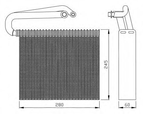 Evaporator,aer conditionat OPEL VECTRA C Combi (2003 - 2016) NRF 36110 piesa NOUA