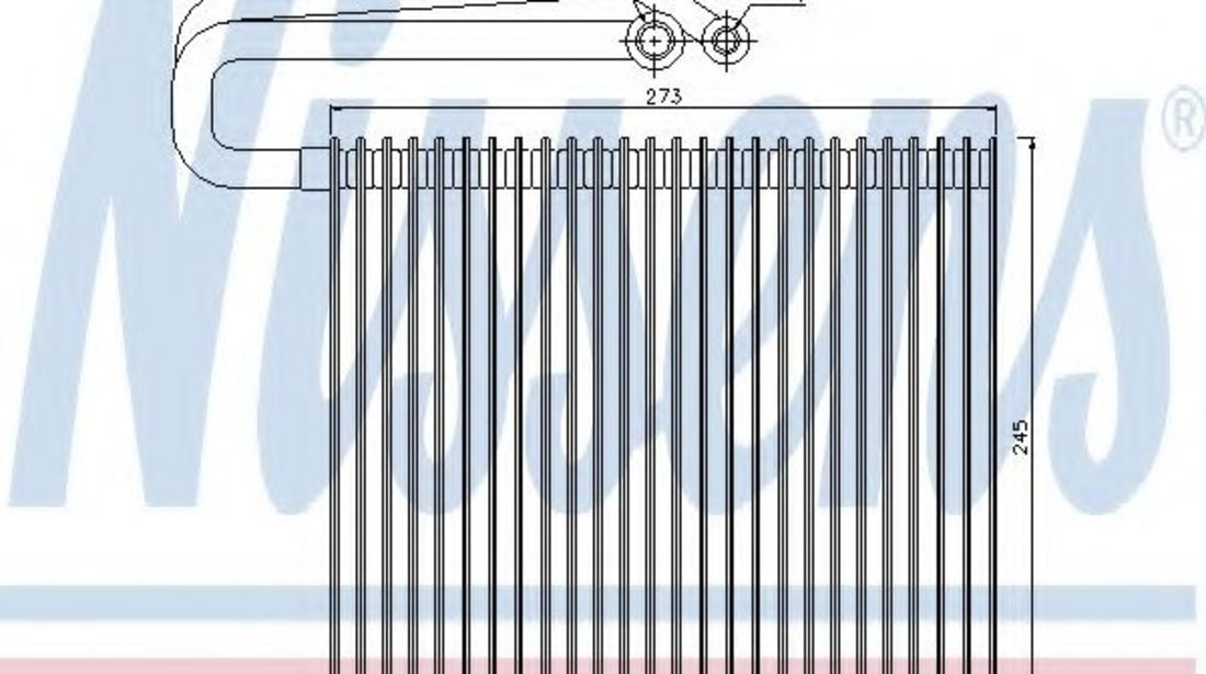 Evaporator,aer conditionat OPEL VECTRA C GTS (2002 - 2016) NISSENS 92165 piesa NOUA