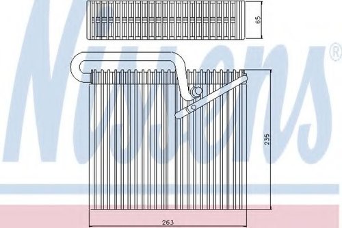 Evaporator,aer conditionat OPEL ZAFIRA A (F75) (1999 - 2005) NISSENS 92190 piesa NOUA