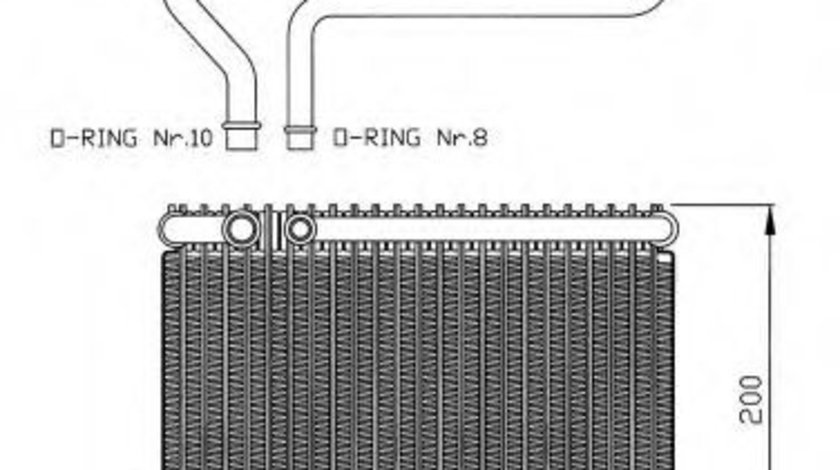 Evaporator,aer conditionat PEUGEOT 206 SW (2E/K) (2002 - 2016) NRF 36099 piesa NOUA
