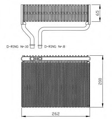 Evaporator,aer conditionat PEUGEOT 206+ (T3E) (2009 - 2016) NRF 36099 piesa NOUA