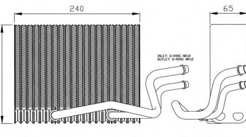 Evaporator,aer conditionat RENAULT CLIO II (BB0/1/2, CB0/1/2) (1998 - 2005) NRF 36098 piesa NOUA