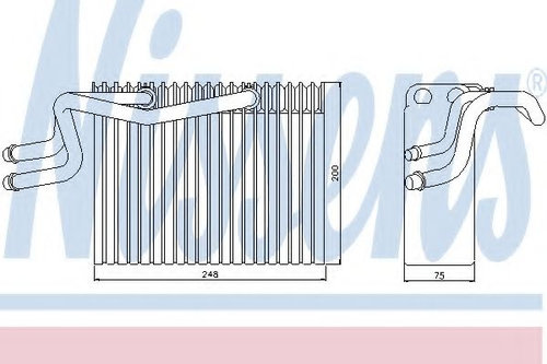 Evaporator,aer conditionat RENAULT KANGOO Express (FC0/1) (1997 - 2007) NISSENS 92215 piesa NOUA