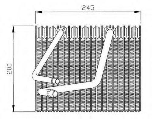 Evaporator,aer conditionat RENAULT MEGANE I (BA0/1) (1995 - 2004) NRF 36091 piesa NOUA