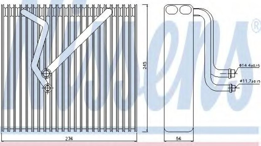 Evaporator,aer conditionat SEAT ALTEA (5P1) (2004 - 2016) NISSENS 92163 piesa NOUA