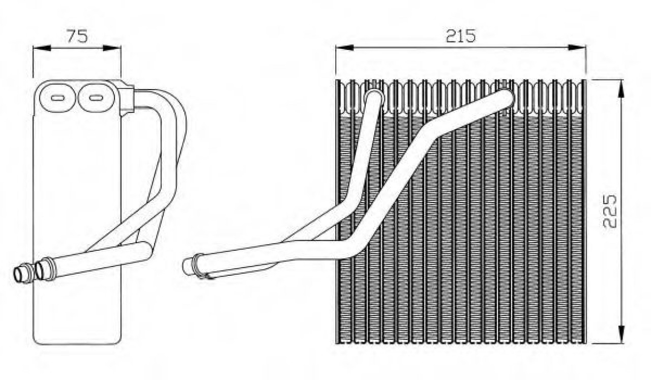 Evaporator,aer conditionat SEAT LEON (1M1) (1999 - 2006) NRF 36069 piesa NOUA