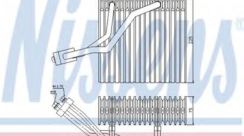 Evaporator,aer conditionat SEAT LEON (1M1) (1999 - 2006) NISSENS 92176 piesa NOUA