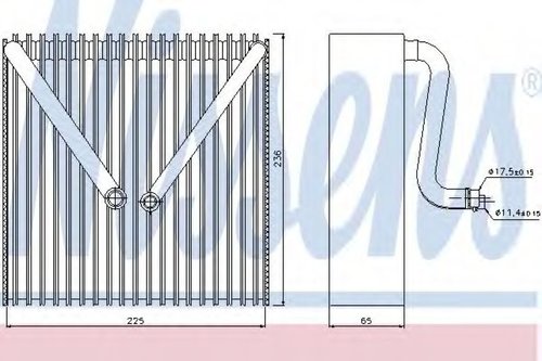Evaporator,aer conditionat SKODA FABIA I Combi (6Y5) (2000 - 2007) NISSENS 92191 piesa NOUA