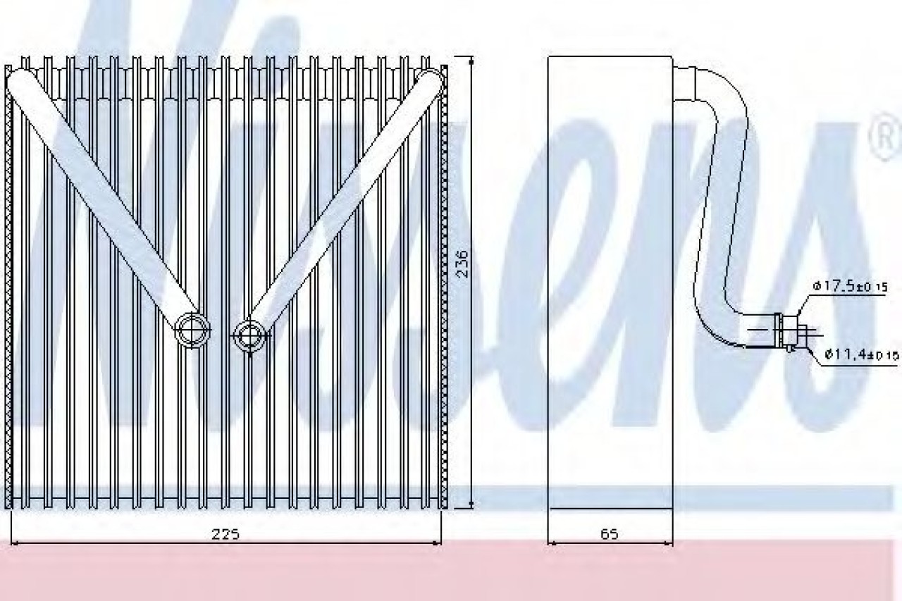 Evaporator,aer conditionat SKODA FABIA II (2006 - 2014) NISSENS 92191 piesa NOUA